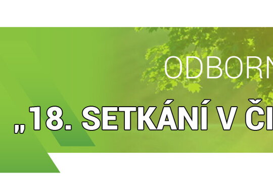 ODBORNÁ KONFERENCE „18. SETKÁNÍ V ČISTÉM OVZDUŠÍ"