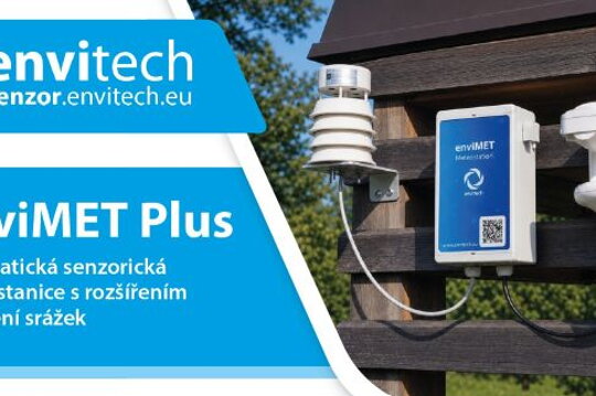 Automatická senzorická meteostanice enviMET Plus s měřením srážek